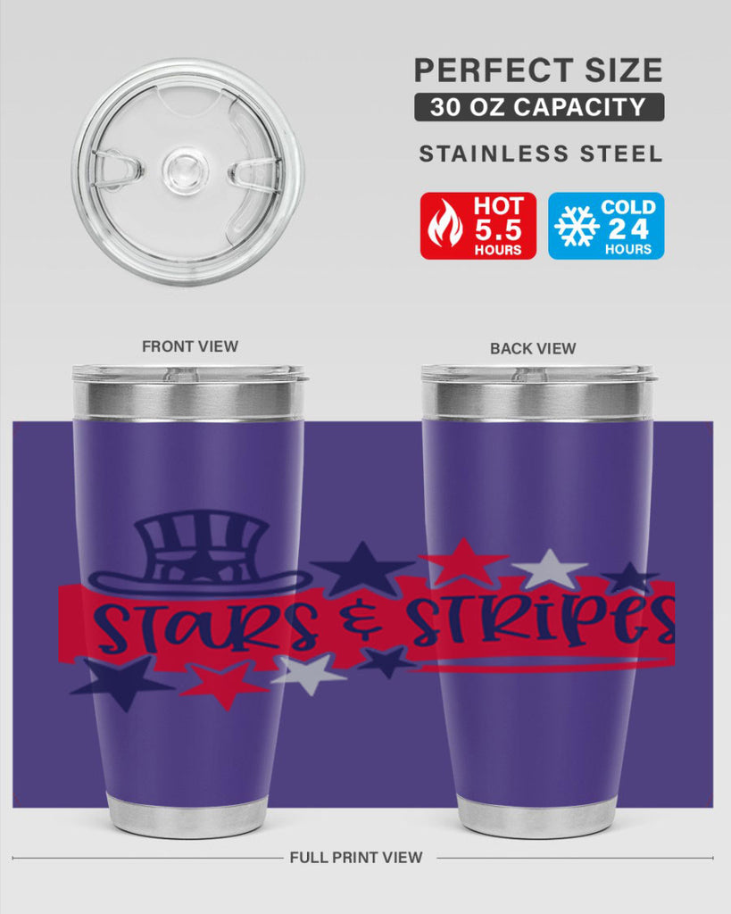 Stars Stripes Style 175#- Fourt Of July- Tumbler