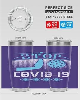 Stop covid Style 22#- corona virus- Tumbler