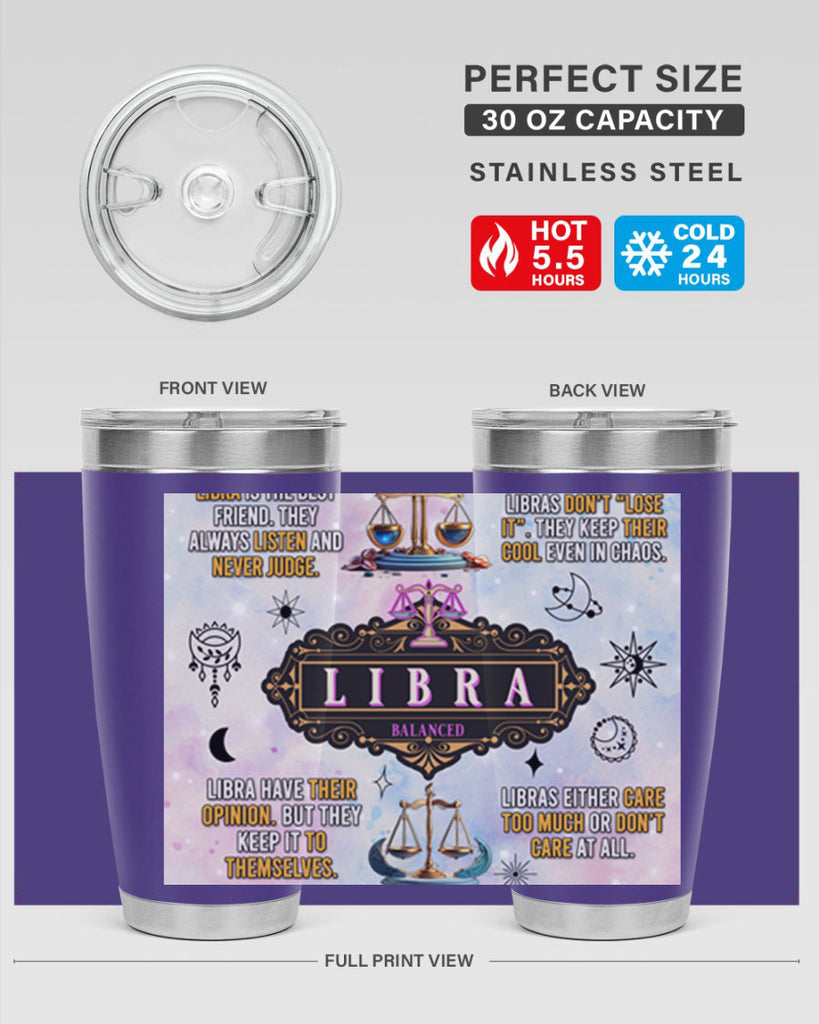 StraightLibra 474#- zodiac- Tumbler