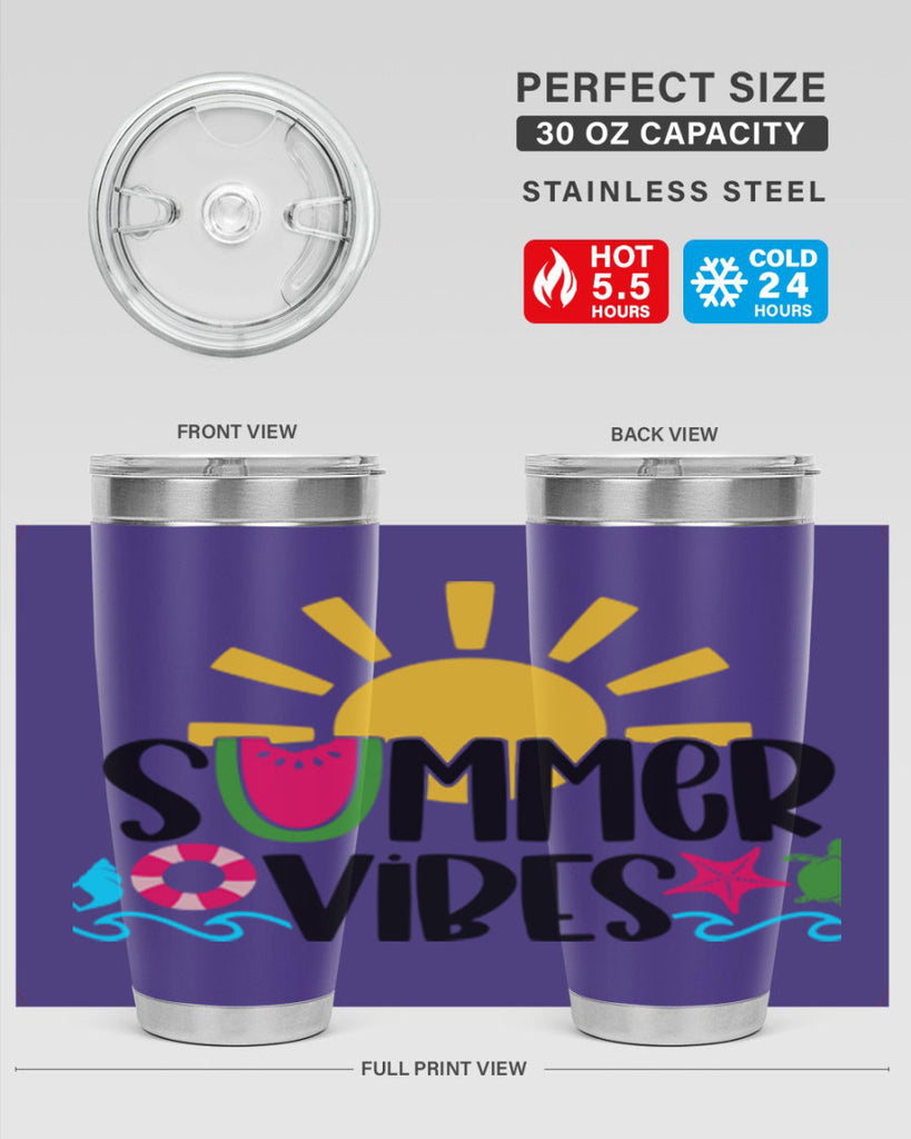Summer Vibes Style 19#- summer- Tumbler
