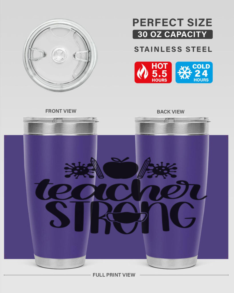 Teacher Strong Style 47#- teacher- tumbler