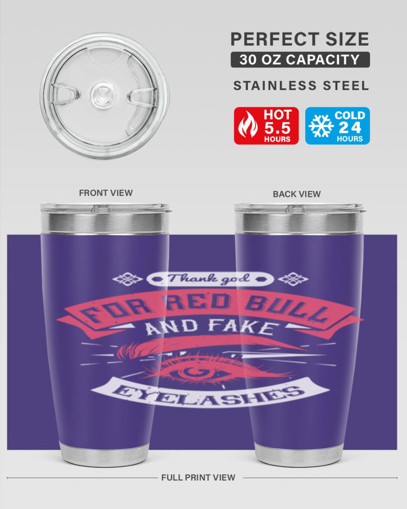 Thank god for Red Bull and fake eyelashes Style 185#- make up- Tumbler