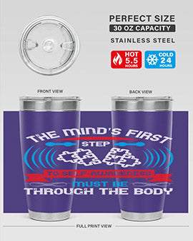 The minds first step to selfawareness must be through the body Style 19#- self awareness- Tumbler