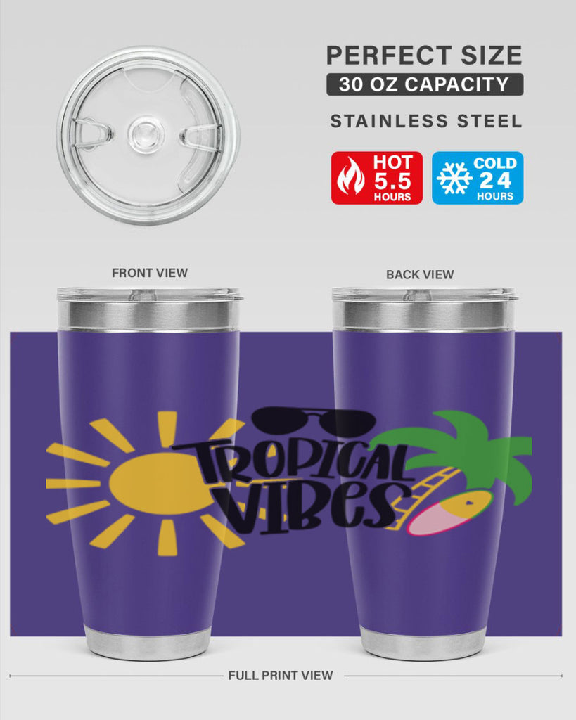 Tropical Vibes Style 9#- summer- Tumbler