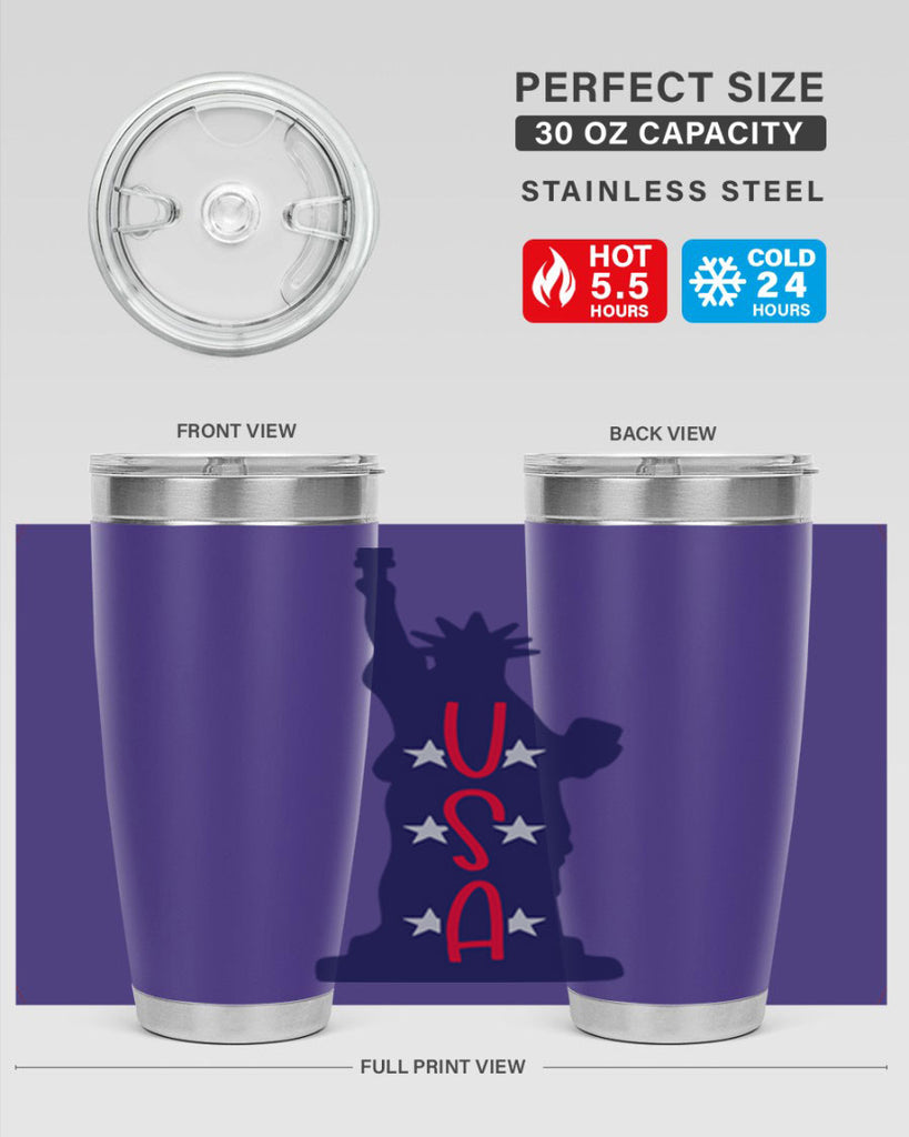 USA Style 181#- Fourt Of July- Tumbler