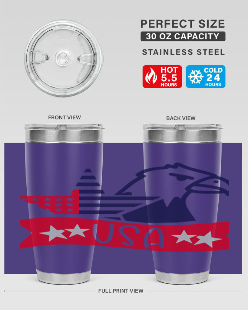 USA Style 182#- Fourt Of July- Tumbler