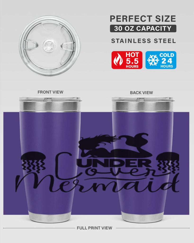 Under Cover Mermaid 642#- mermaid- Tumbler
