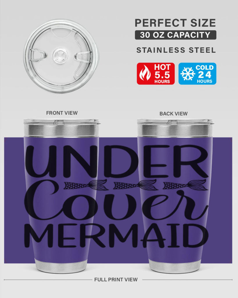 Under Cover Mermaid 647#- mermaid- Tumbler