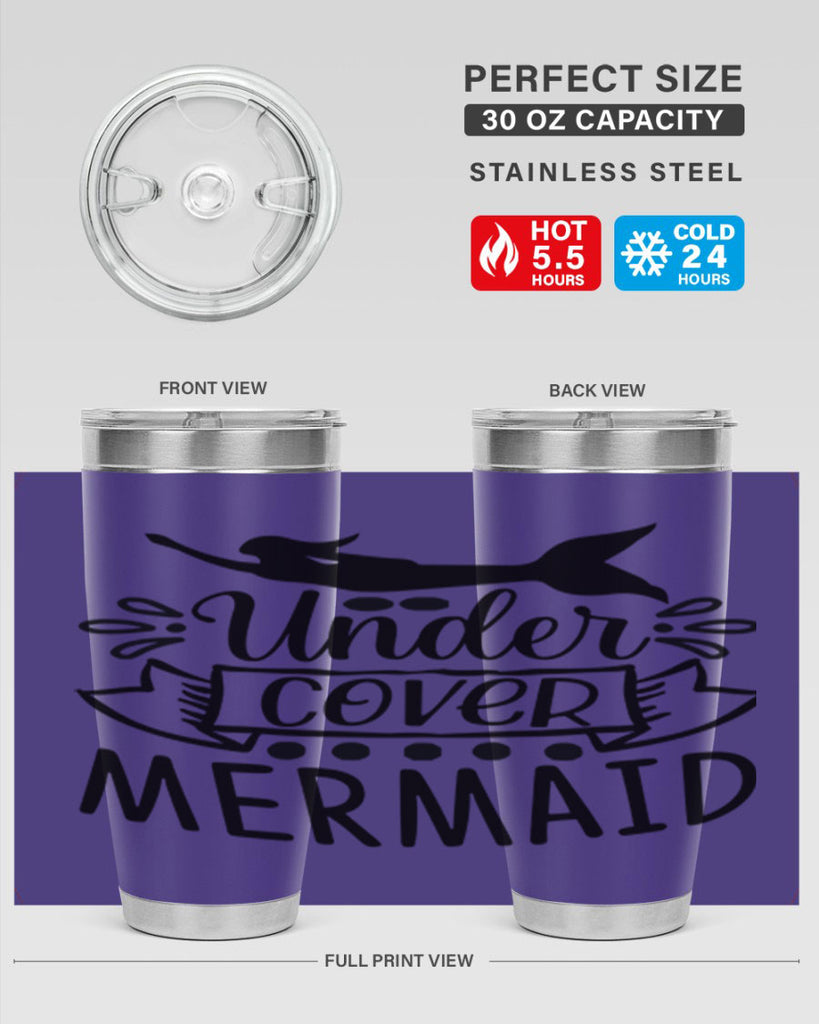 Under cover mermaid 645#- mermaid- Tumbler