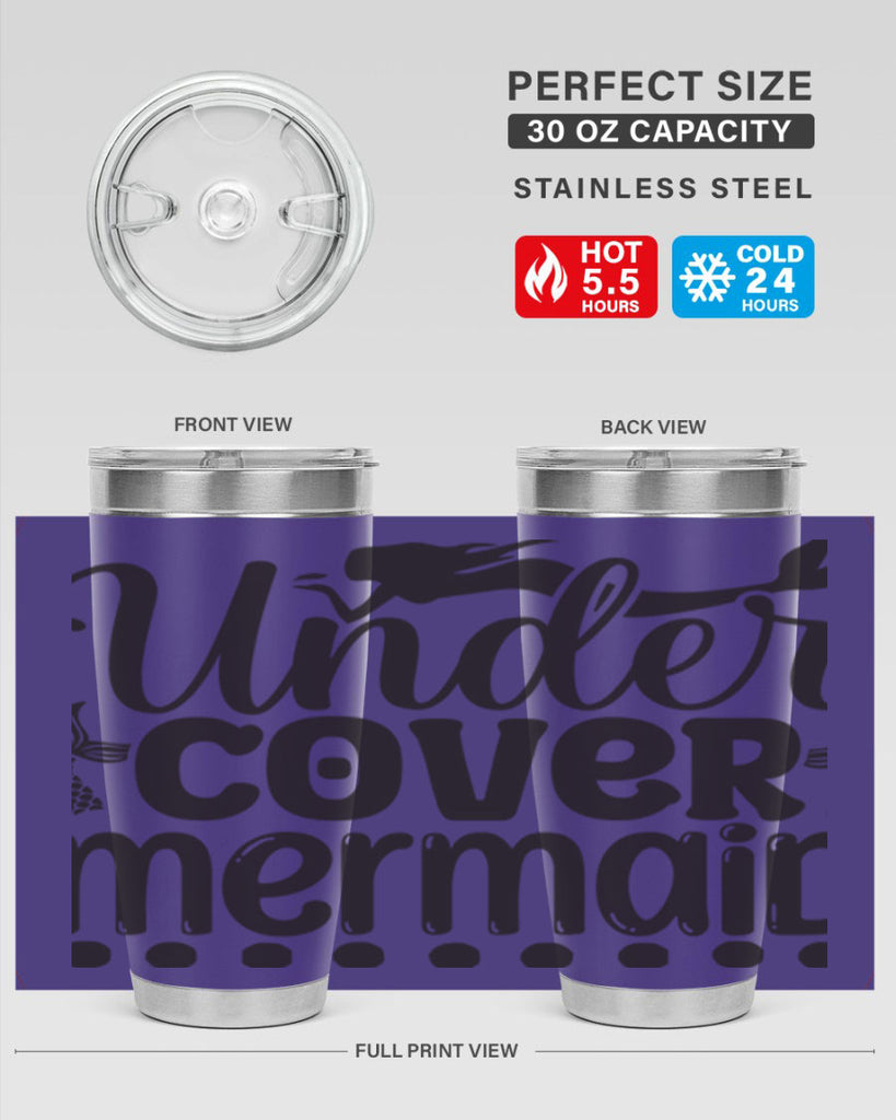 Under cover mermaid 649#- mermaid- Tumbler