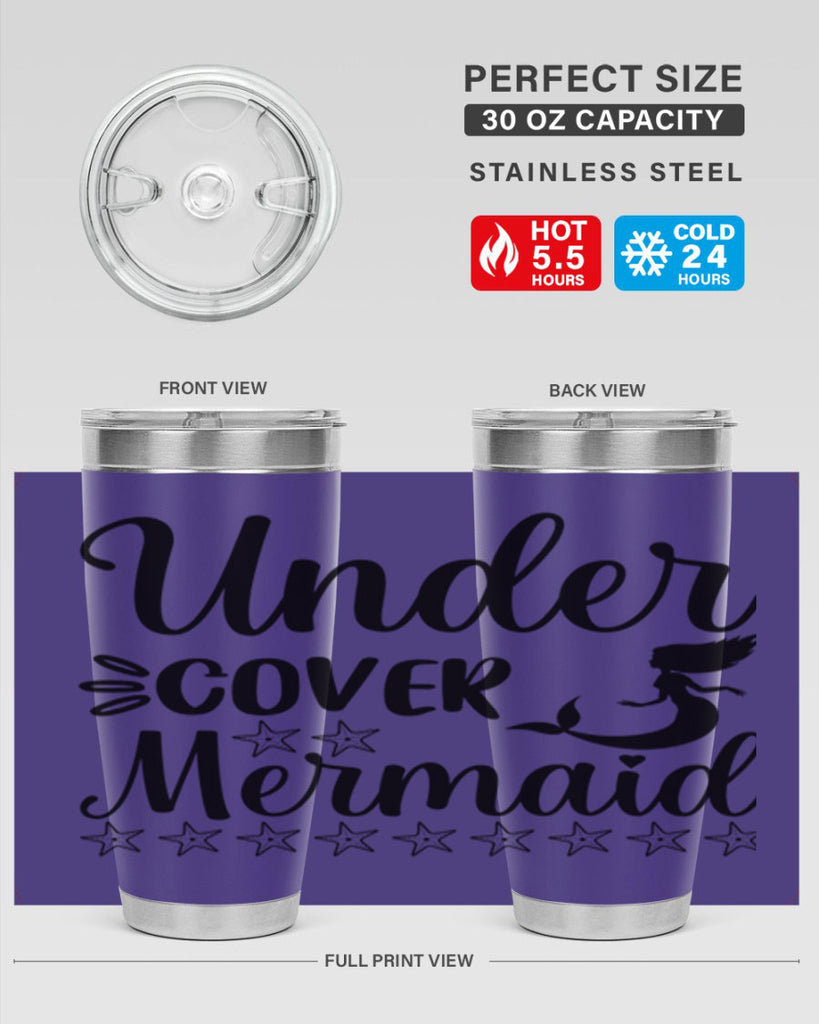 Under cover mermaid 650#- mermaid- Tumbler