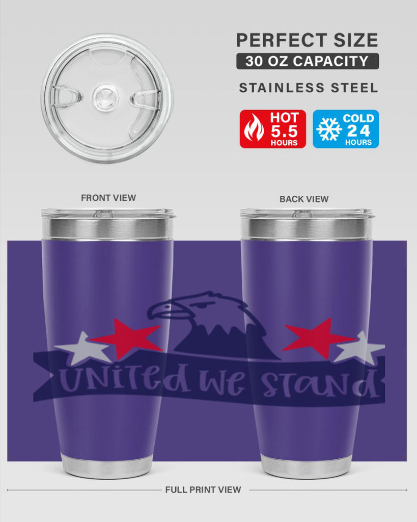 United We Stand Style 178#- Fourt Of July- Tumbler