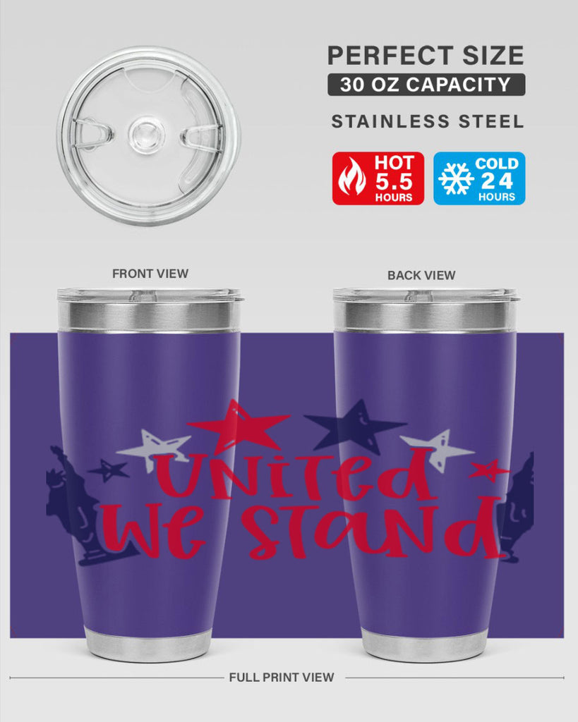 United We Stand Style 179#- Fourt Of July- Tumbler