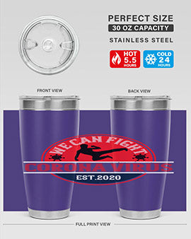 We Can Fight Corona Virus Est Style 11#- corona virus- Tumbler