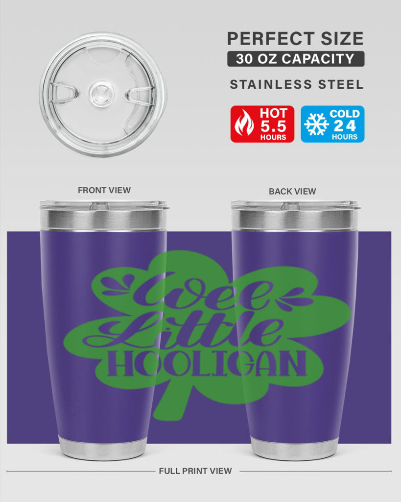 Wee Little Hooligan Style 16#- St Patricks Day- Tumbler