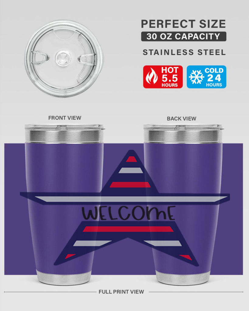 Welcome Style 186#- Fourt Of July- Tumbler