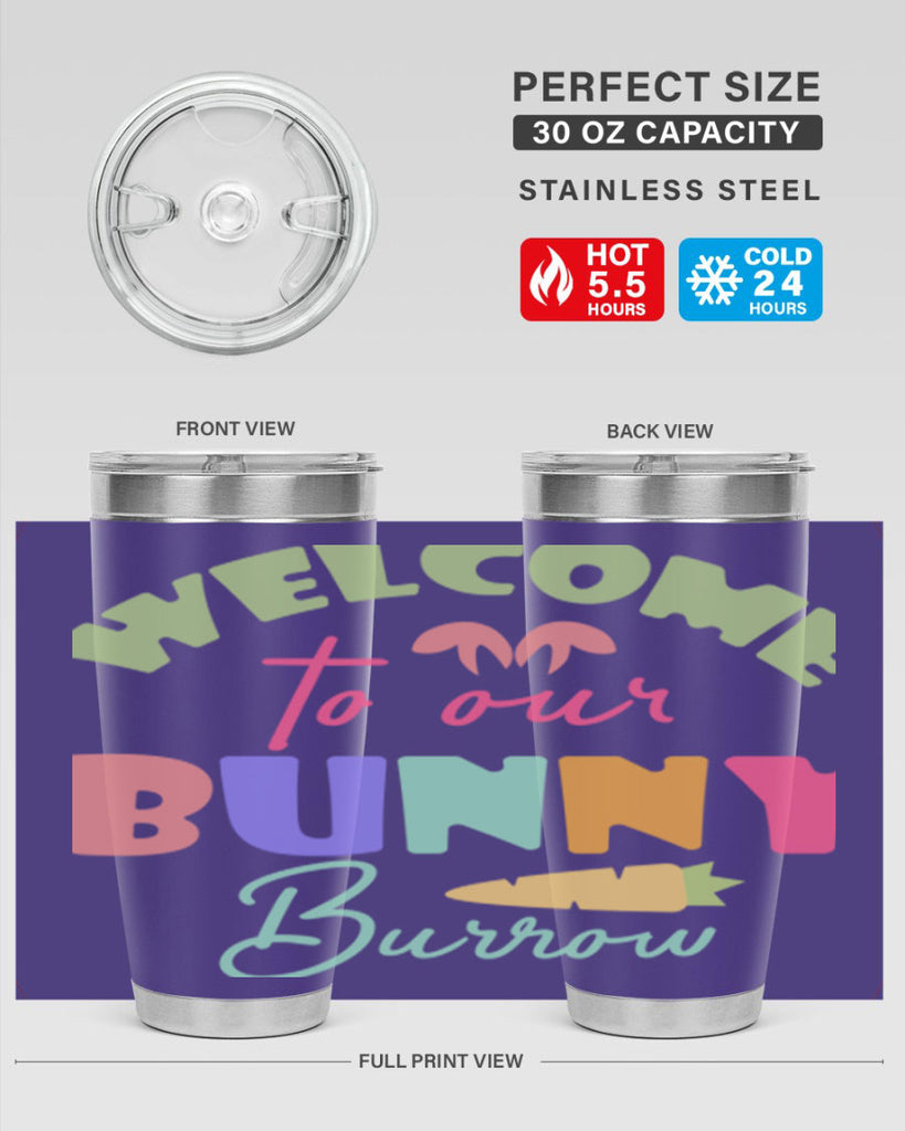 Welcome to our bunny burrow588#- spring- Tumbler