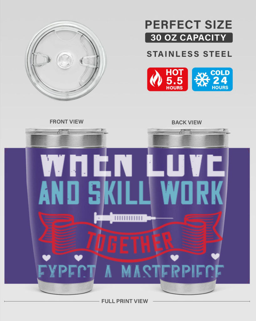 When love and skill work together expect a masterpiece Style 254#- nurse- tumbler
