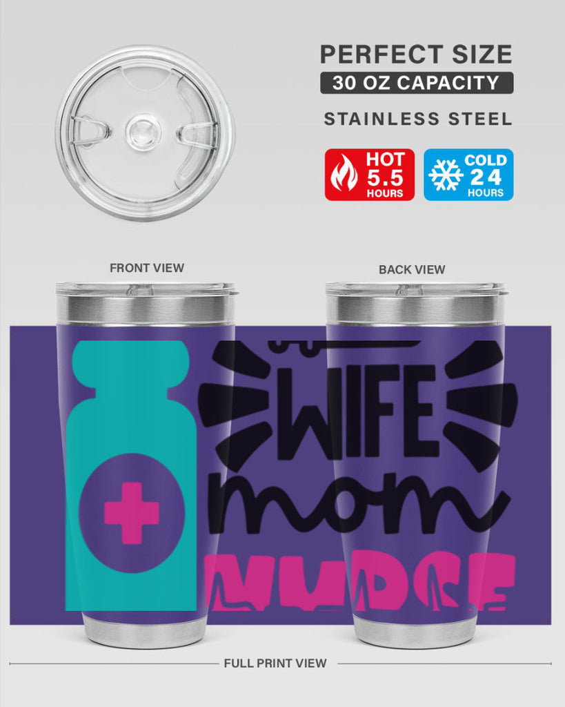 Wife Mom Nurse Style Style 10#- nurse- tumbler