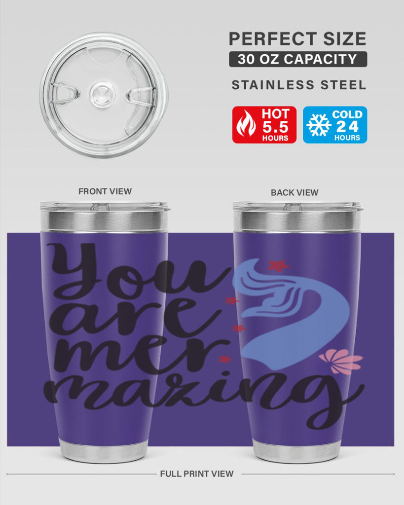 You are mermazing 681#- mermaid- Tumbler