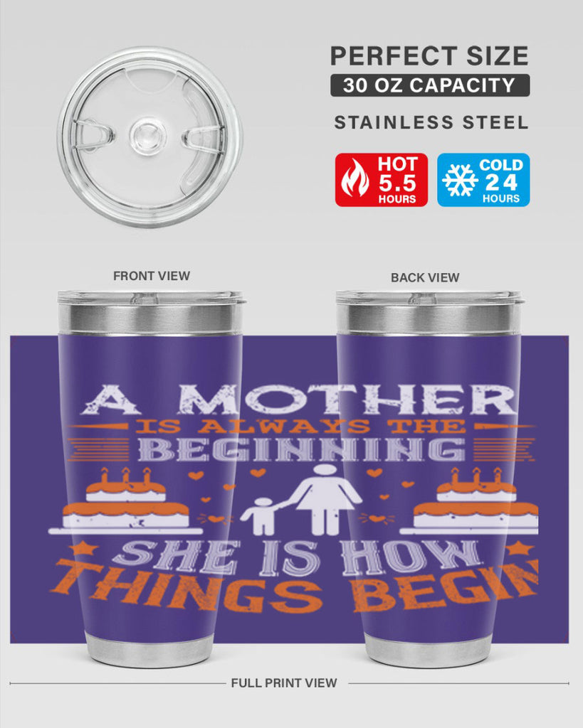 a mother is your first friend 12#- mothers day- Tumbler