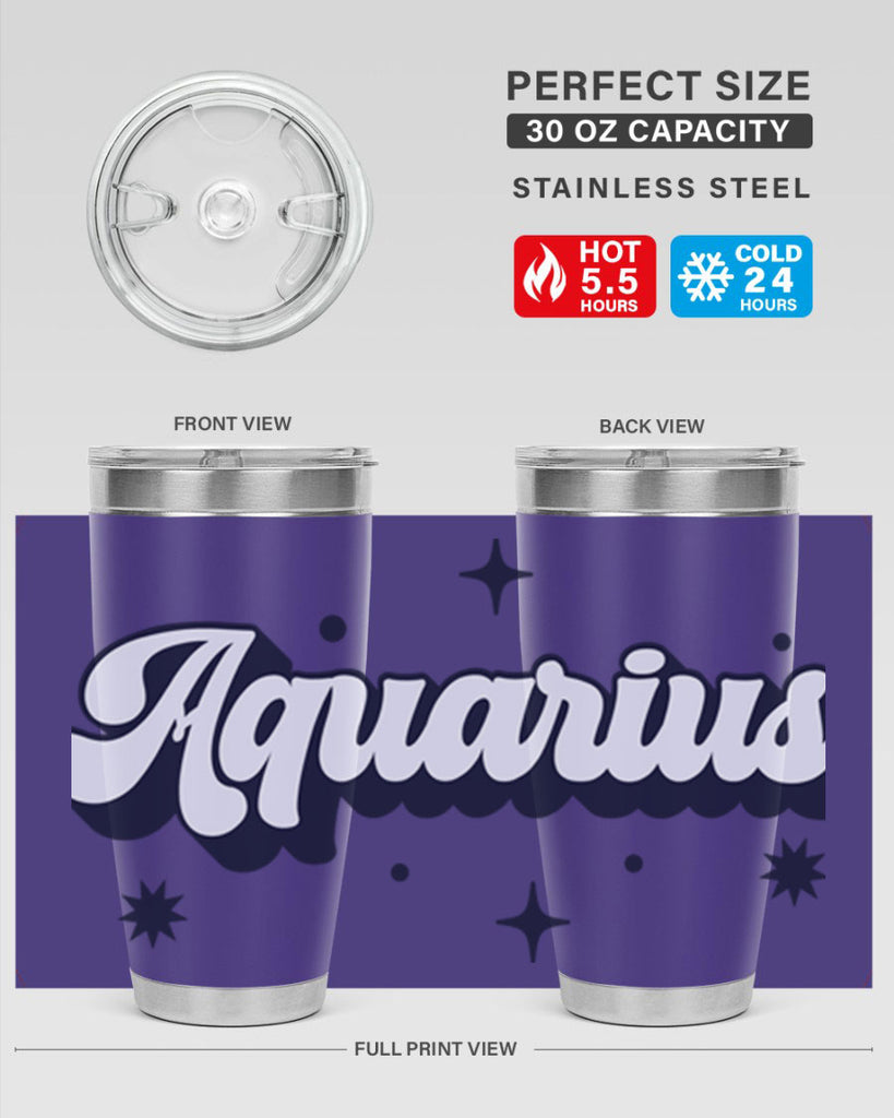 aquarius 82#- zodiac- Tumbler