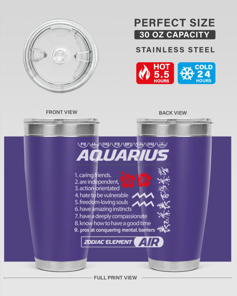 aquarius 85#- zodiac- Tumbler