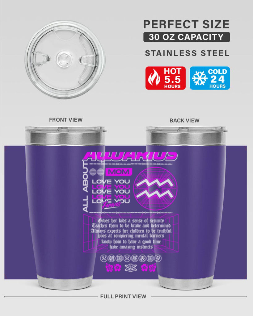aquarius 86#- zodiac- Tumbler