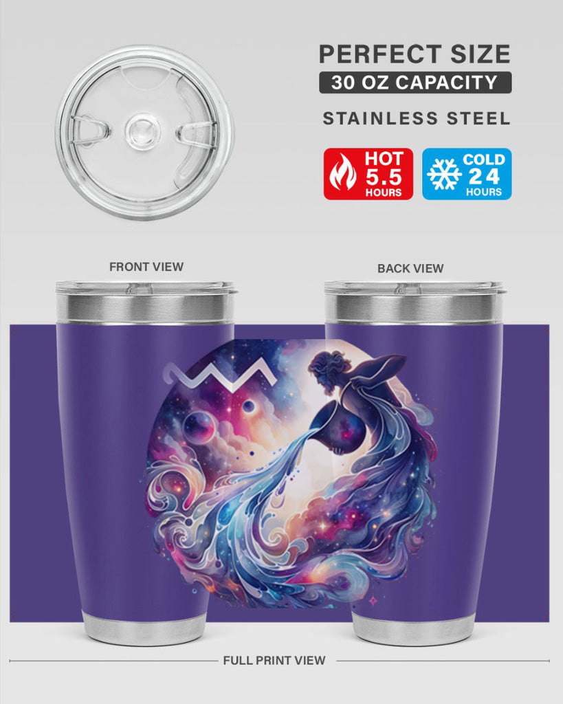 aquarius 89#- zodiac- Tumbler