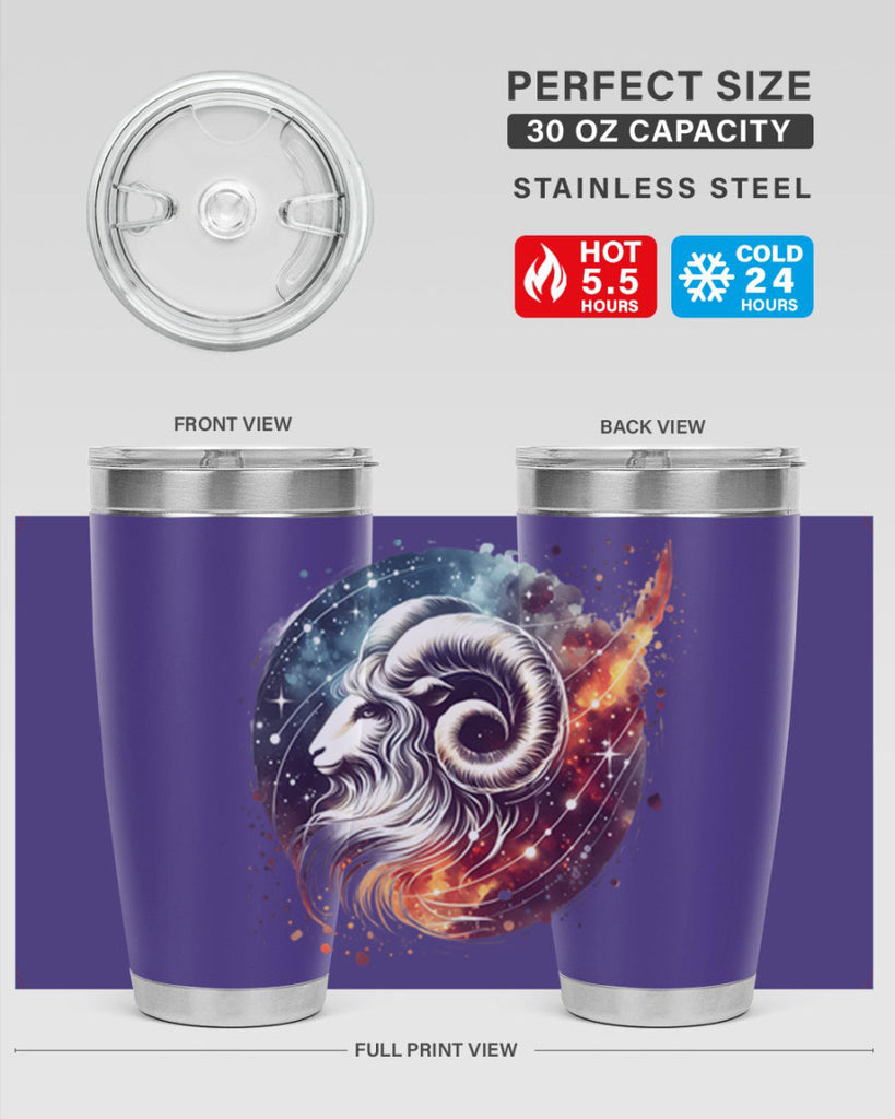 aries 124#- zodiac- Tumbler