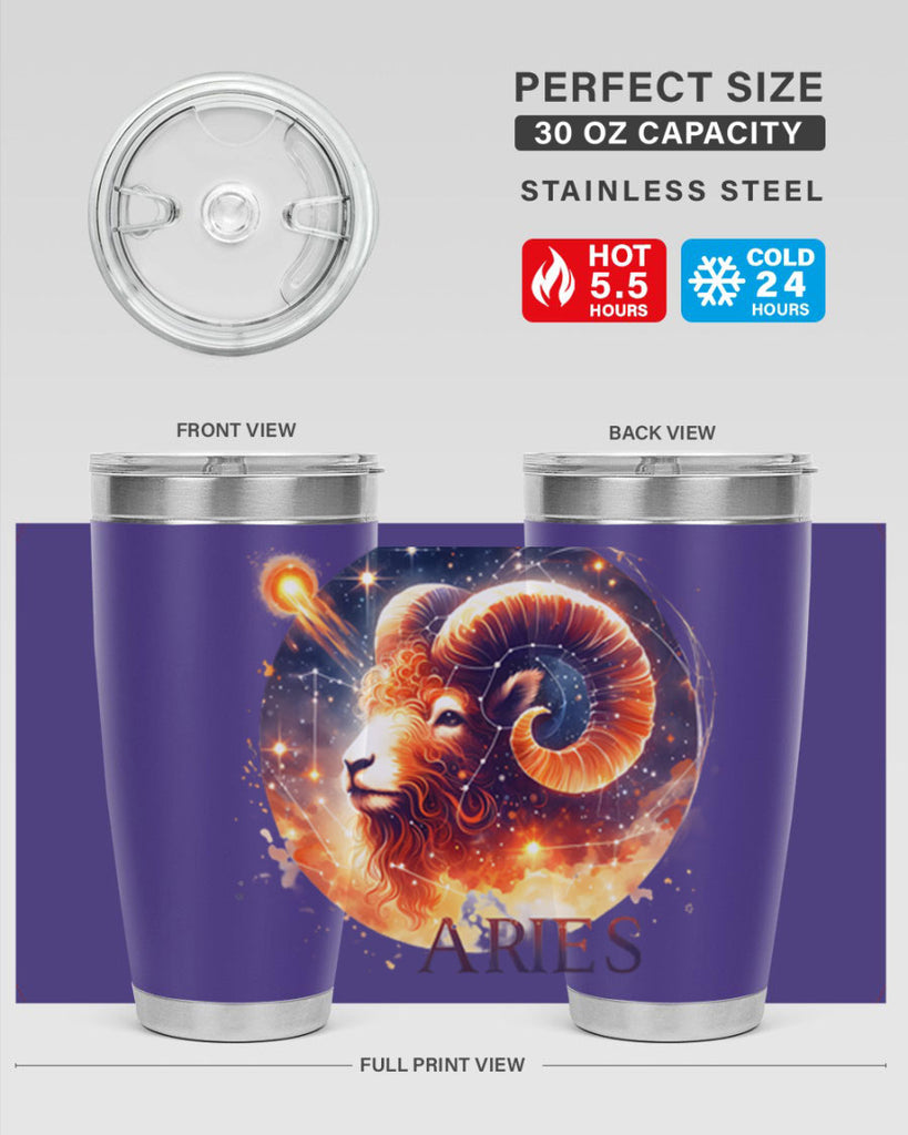 aries 130#- zodiac- Tumbler