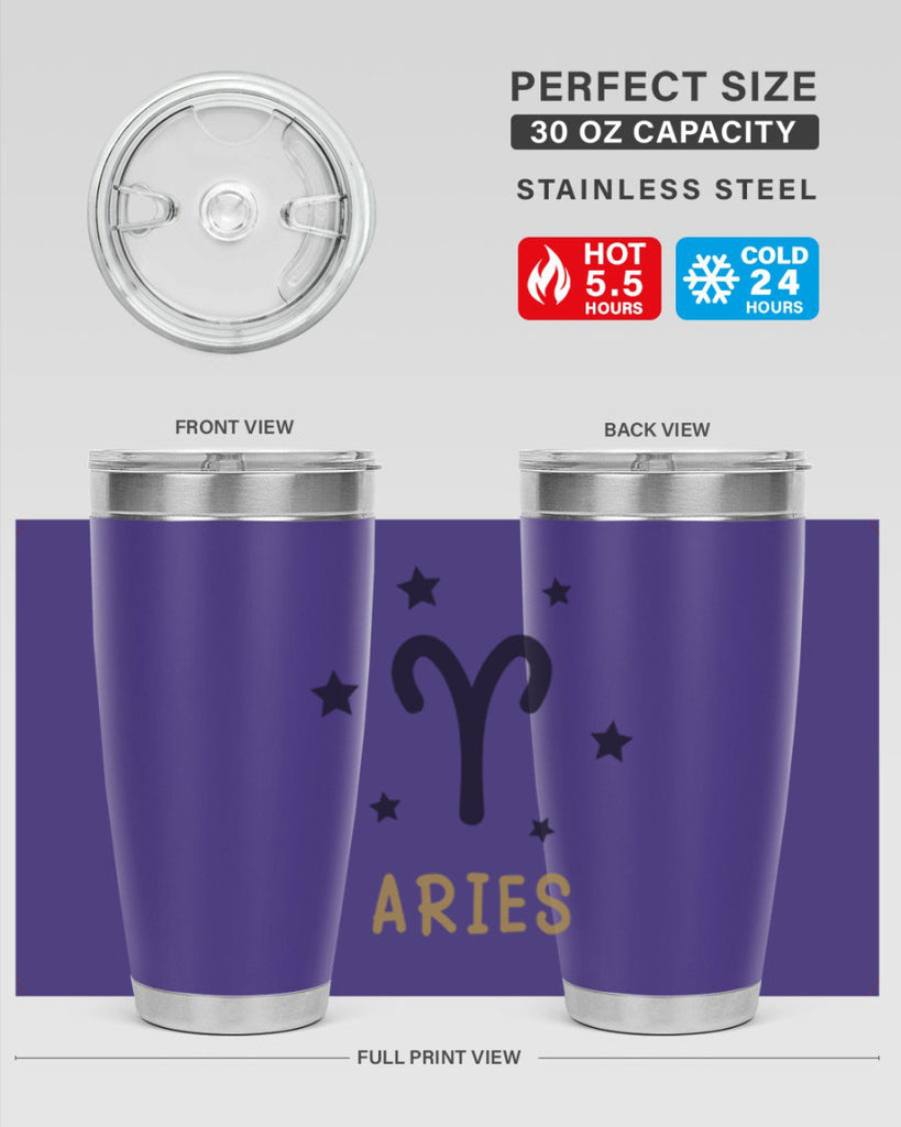 aries 135#- zodiac- Tumbler