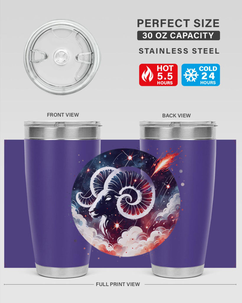 aries 140#- zodiac- Tumbler