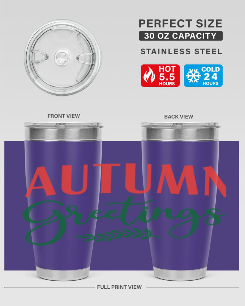 autumn greetings 14#- fall- Tumbler