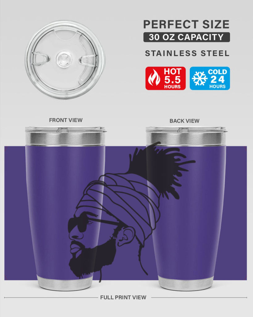 beardman 44#- black men - boys- tumbler