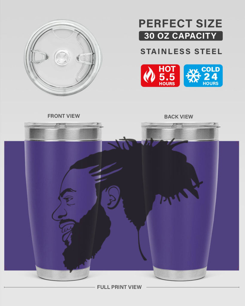 beardman 45#- black men - boys- tumbler