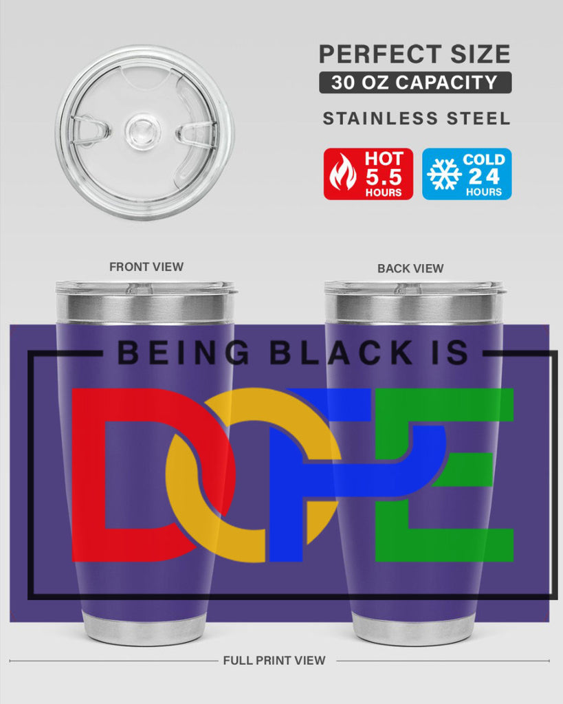 being black is dope 259#- black words phrases- Cotton Tank