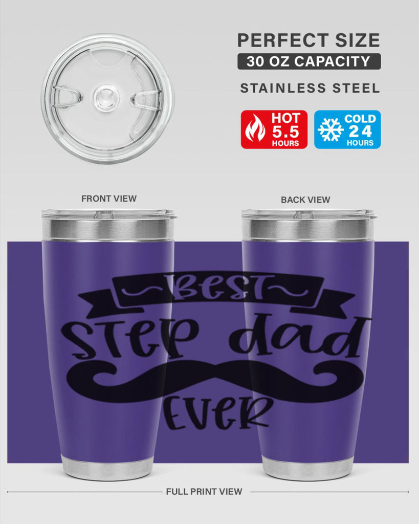 best step dad ever 70#- fathers day- Tumbler