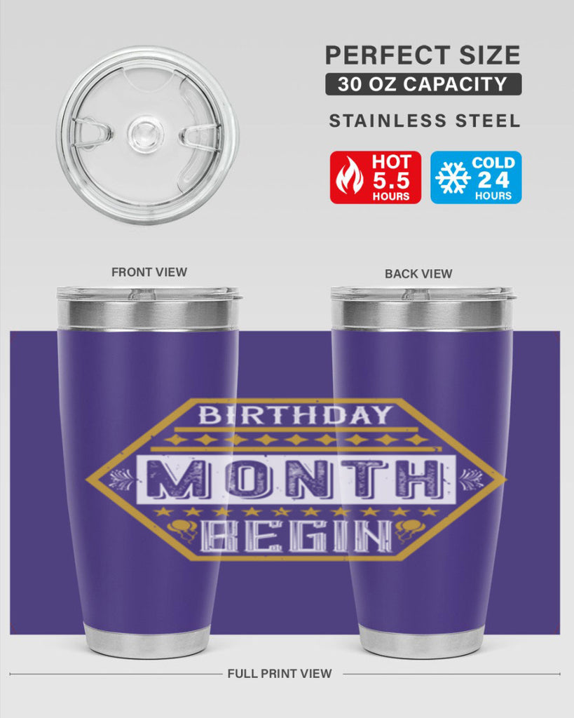 birthday month begin Style 9#- birthday- tumbler