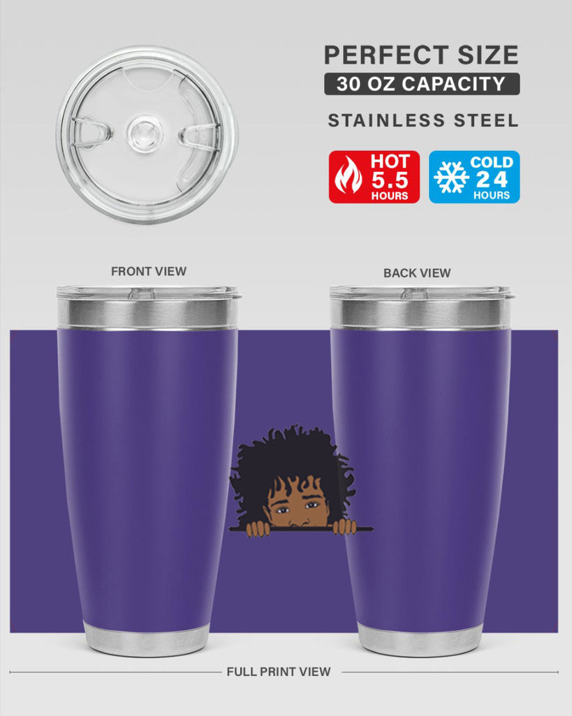 black boy 4#- black men - boys- tumbler