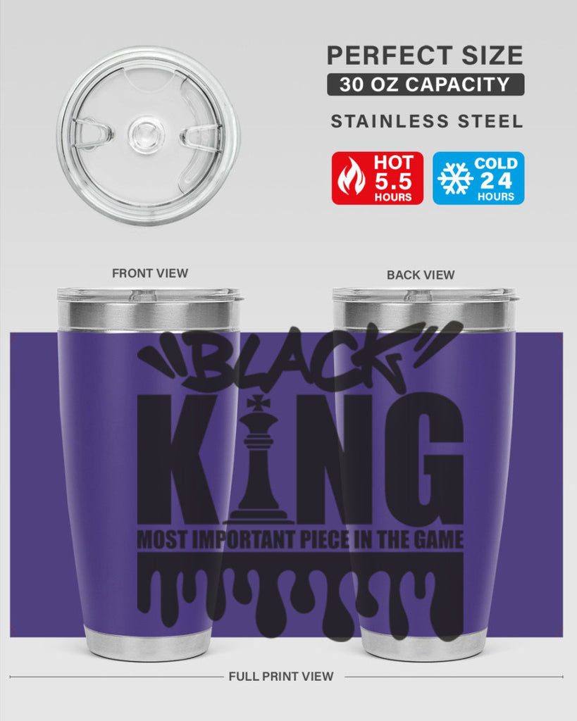 black king 214#- black words phrases- Cotton Tank