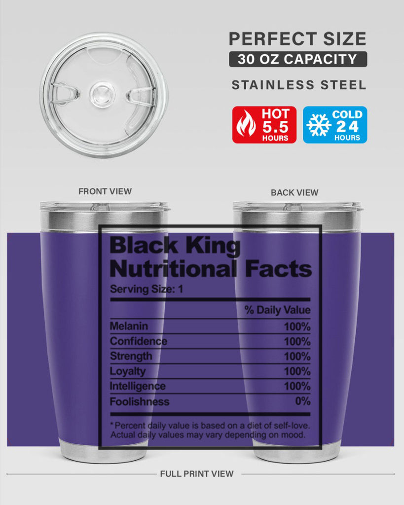black king nutritional facts 231#- black words phrases- Cotton Tank