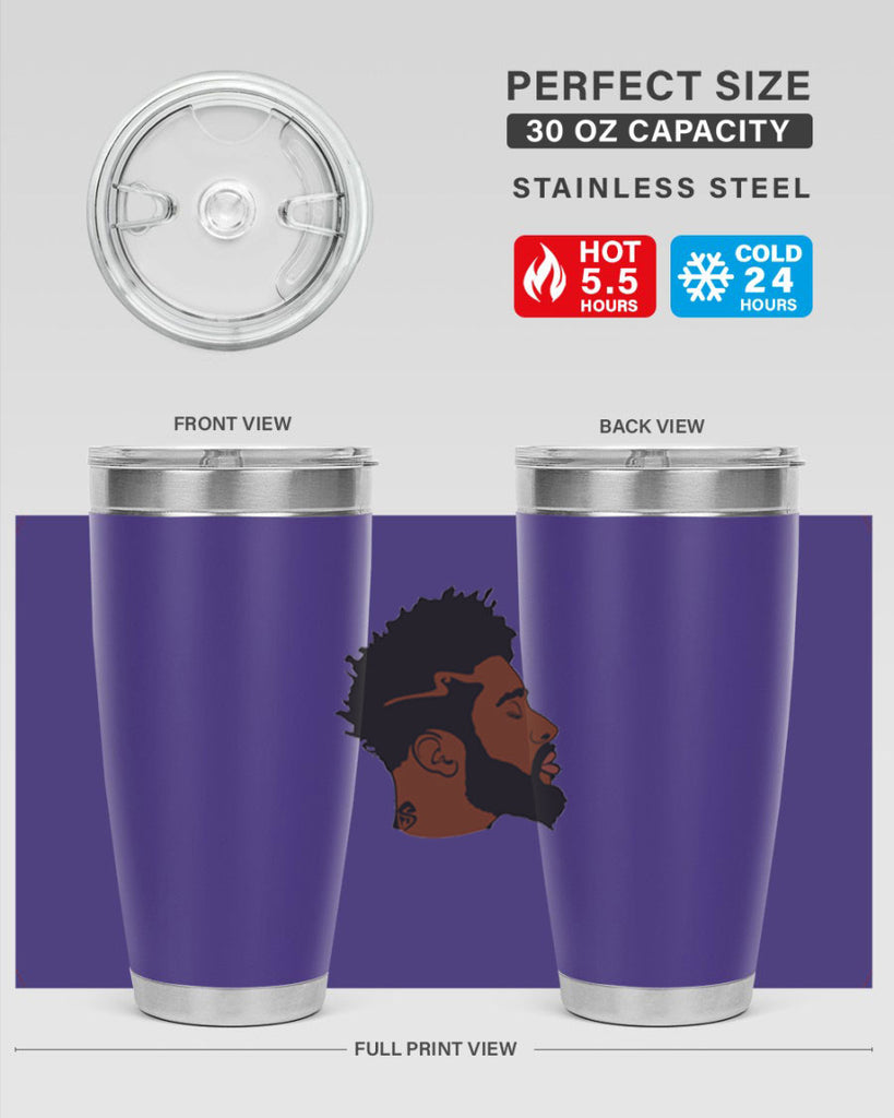 black man 30#- black men - boys- tumbler