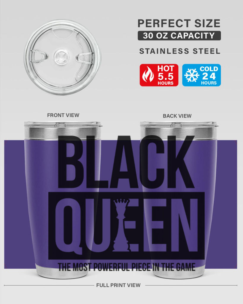 black queen chess 224#- black words phrases- Cotton Tank