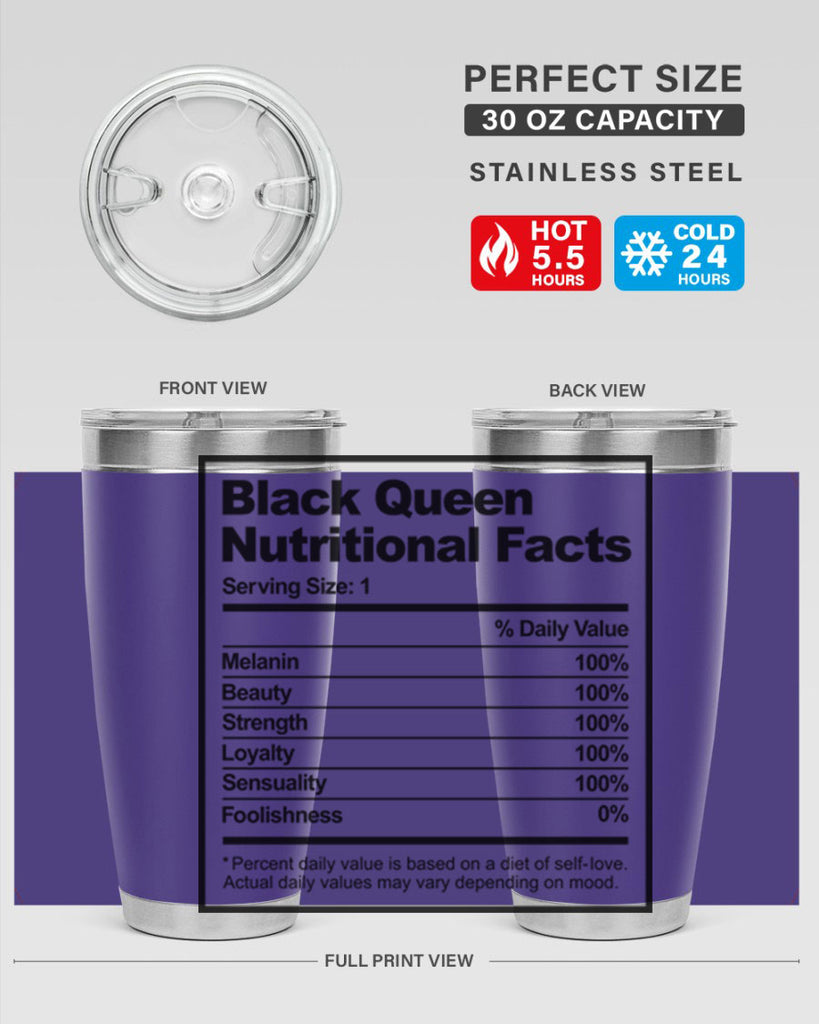 black queen nutritional facts 219#- black words phrases- Cotton Tank
