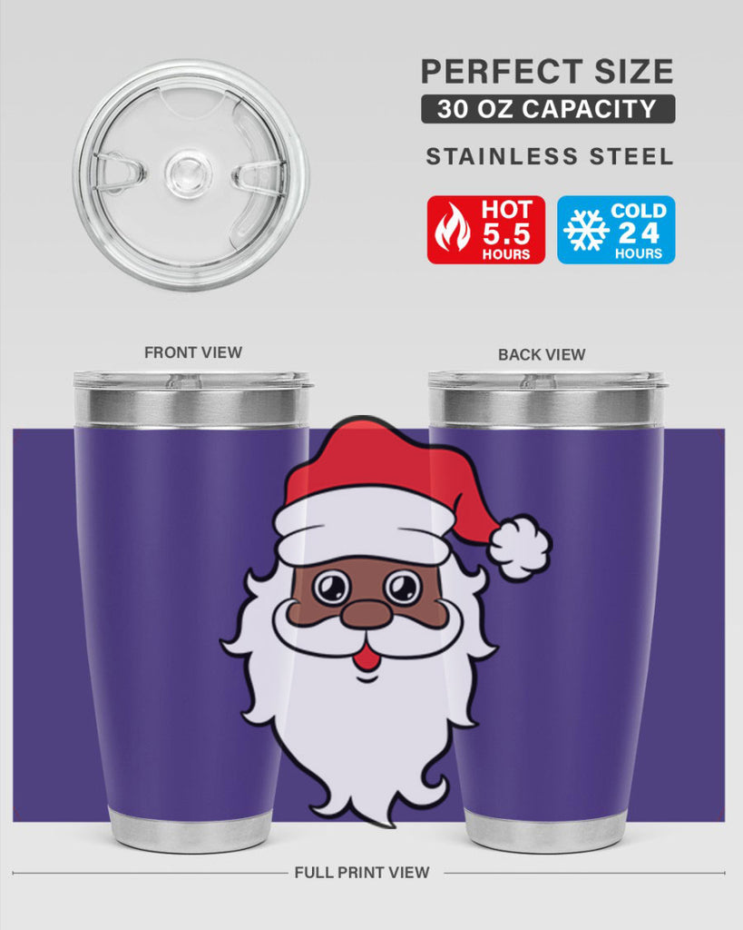 black santa 25#- black men - boys- tumbler