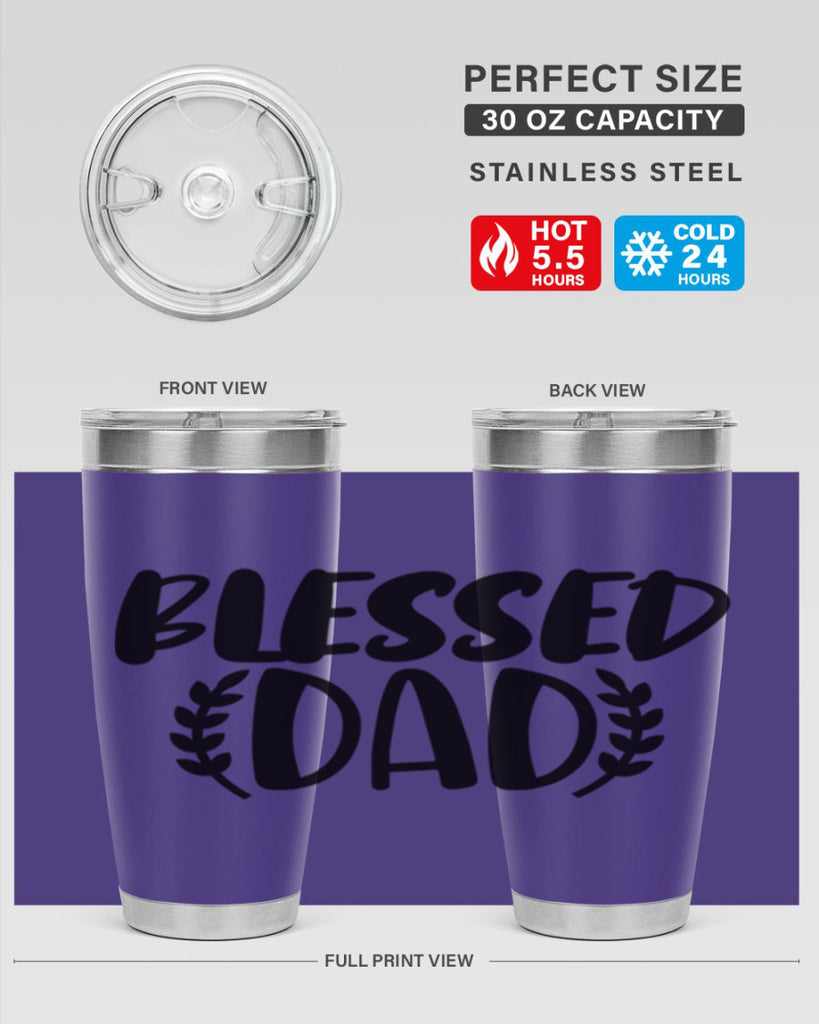 blessed dad 36#- dad- Tumbler