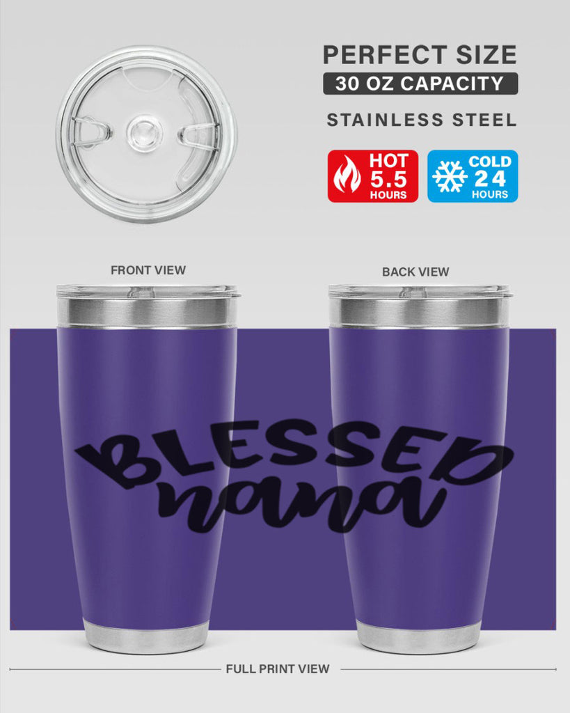 blessed nana 59#- grandma - nana- Tumbler