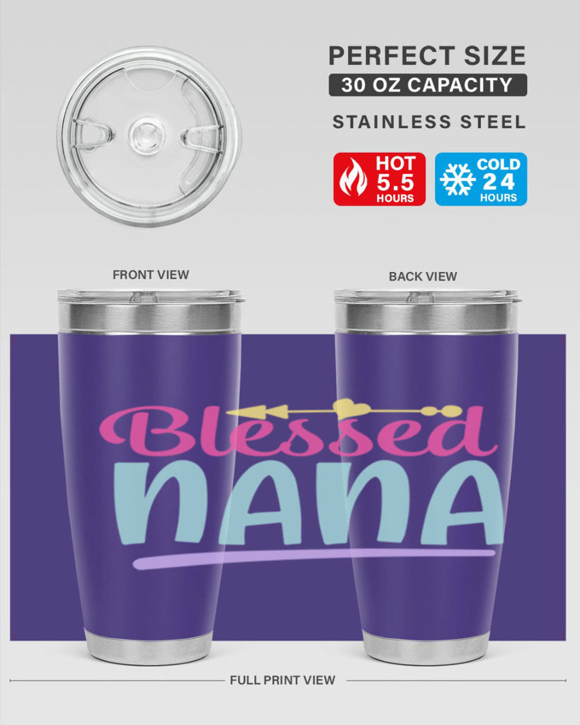 blessed nana 60#- grandma - nana- Tumbler