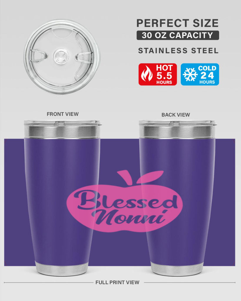 blessed nonni 58#- grandma - nana- Tumbler